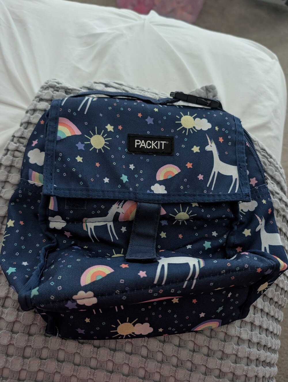 PackIt Kids Navy Unicorn Rainbow Backpack